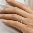 BAGUE POUR FEMME EN OR BLANC 14CT - ALLIANCES DE MARIAGE FEMMES - ALLIANCES DE MARIAGE