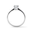 EMERALD CUT DIAMOND RING IN 14K WHITE GOLD - DIAMOND ENGAGEMENT RINGS - ENGAGEMENT RINGS