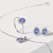 GOLDRING MIT TANSANIT UND DIAMANTEN - RINGE TANSANIT - RINGE