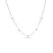 COLLIER MIT IM LABOR GEZÜCHTETEN DIAMANTEN IN WEISSGOLD - KETTEN MIT DIAMANTEN - KETTEN