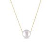 Freshwater pearl necklace in yellow gold