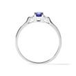 WHITE GOLD RING WITH SAPPHIRE AND BRILLIANTS - SAPPHIRE RINGS - RINGS