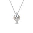 COLLIER EN OR BLANC AVEC DIAMANT ET PERLE D’AKOYA - PENDENTIFS EN PERLES - PERLES