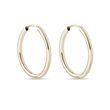 MODERN GOLD HOOP EARRINGS - YELLOW GOLD EARRINGS - EARRINGS