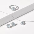 BAGUE EN OR BLANC AVEC UNE AIGUE-MARINE OVALE - BAGUES EN AIGUE-MARINE - BAGUES