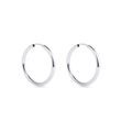 WHITE GOLD HOOP EARRINGS 2 CM - WHITE GOLD EARRINGS{% if category.pathNames[0] != product.category.name %} - {% endif %}