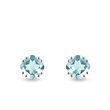 SKY TOPAZ STUDS IN WHITE GOLD - TOPAZ EARRINGS - EARRINGS