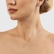 WHITE GOLD NECKLACE AND EARRING SET WITH DIAMONDS - DIAMOND SETS - FINE JEWELRY