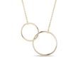 COLLIER EN OR AVEC ANNEAUX ENTRELACÉS - COLLIERS EN OR JAUNE - COLLIERS