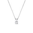 COLLIER EN OR BLANC 14 CT AVEC BRILLANT - COLLIERS AVEC DIAMANTS - COLLIERS