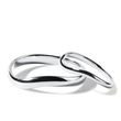 WAVE WEDDING RING SET IN 14K WHITE GOLD - WHITE GOLD WEDDING SETS - WEDDING RINGS