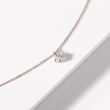 DELICATE DIAMOND NECKLACE IN ROSE GOLD - DIAMOND NECKLACES - NECKLACES