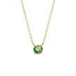 GREEN DIAMOND NECKLACE IN YELLOW GOLD - DIAMOND NECKLACES - NECKLACES