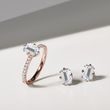 LAB GROWN DIAMOND STUDS IN 14K ROSE GOLD - DIAMOND STUD EARRINGS - EARRINGS