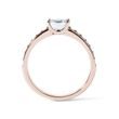 RING AUS 14KT ROSÉGOLD MIT MOISSANIT - RINGE ROSÉGOLD - RINGE