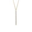 VERTICAL DIAMOND BAR NECKLACE IN YELLOW GOLD - DIAMOND NECKLACES - NECKLACES