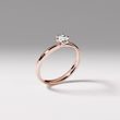 ENGAGEMENT RING IN ROSE GOLD WITH BRILLIANT - BRILLIANT CUT DIAMOND ENGAGEMENT RINGS - ENGAGEMENT RINGS
