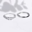 DIAMOND ENGAGEMENT RING IN 14K WHITE GOLD - DIAMOND ENGAGEMENT RINGS - ENGAGEMENT RINGS