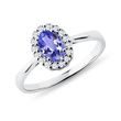 GOLDRING MIT TANSANIT UND DIAMANTEN - RINGE TANSANIT - RINGE