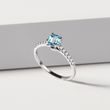 GOLDRING MIT TOPAS UND DIAMANTEN - RINGE TOPAS - RINGE