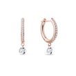 OHRRINGE MIT IM LABOR GEZÜCHTETEM DIAMANTEN IN ROSÉGOLD - OHRRINGE DIAMANT - OHRRINGE
