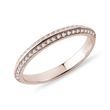 DOUBLE ROW ROSE GOLD DIAMOND WEDDING BAND - WOMEN'S WEDDING RINGS - WEDDING RINGS