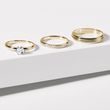 DIAMOND WEDDING SET IN YELLOW GOLD - YELLOW GOLD WEDDING SETS - WEDDING RINGS