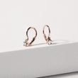 CHILDREN'S DIAMOND EARRINGS IN ROSE GOLD - CHILDREN'S EARRINGS - EARRINGS