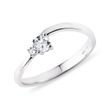 DIAMOND WAVE RING IN WHITE GOLD - DIAMOND ENGAGEMENT RINGS - ENGAGEMENT RINGS