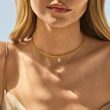 ZLATÝ PŘÍVĚSEK S KULIČKOVÝM ZDOBENÍM ZE 14K ZLATA - PŘÍVĚSKY - NÁHRDELNÍKY