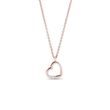 HERZFÖRMIGE KINDERKETTE MIT DIAMANT IN ROSÉGOLD - KINDER KETTEN - KETTEN