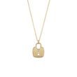 DIAMOND PADLOCK PENDANT IN YELLOW GOLD - DIAMOND NECKLACES{% if category.pathNames[0] != product.category.name %} - {% endif %}