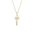 LOVE KEY PENDANT IN GOLD - YELLOW GOLD NECKLACES - NECKLACES