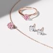 ROSE GOLD PINK DIAMOND NECKLACE - DIAMOND NECKLACES - NECKLACES
