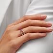 BAGUE DE LUXE EN OR BLANC, RUBIS ET DIAMANTS - BAGUES DE FIANÇAILLES EN RUBIS - BAGUES DE FIANÇAILLES