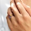 HEART-SHAPED AMETHYST RING IN WHITE GOLD - AMETHYST RINGS - RINGS
