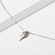 PENDENTIF EN OR BLANC AVEC PERLE D'EAU DOUCE - PENDENTIFS EN PERLES - PERLES