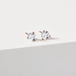 STUD EARRINGS MADE OF ROSE GOLD WITH BRILLIANTS - DIAMOND STUD EARRINGS - EARRINGS