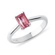 RING MIT ROSA TURMALIN UND SMARAGD IN WEISSGOLD - RINGE TURMALIN - RINGE