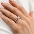 RING WITH LAB GROWN DIAMOND PRINCESS IN ROSE GOLD - RINGS WITH LAB-GROWN DIAMONDS - ENGAGEMENT RINGS