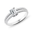 ENGAGEMENT SET WITH DIAMONDS IN WHITE GOLD - ENGAGEMENT AND WEDDING MATCHING SETS - ENGAGEMENT RINGS