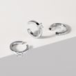 EAR CUFF MIT DIAMANT IN 14KT WEISSGOLD - EINZELNE OHRRINGE - OHRRINGE