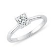 RING WITH LAB-GROWN DIAMOND IN WHITE GOLD - DIAMOND ENGAGEMENT RINGS - ENGAGEMENT RINGS