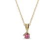 PINK TOURMALINE YELLOW GOLD NECKLACE - TOURMALINE NECKLACES{% if category.pathNames[0] != product.category.name %} - {% endif %}