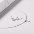 COLLIER MINIMALISTE AVEC OR BLANC AVEC DIAMANT TAILLE MARQUISE - COLLIERS AVEC DIAMANTS - COLLIERS