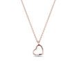 DIAMOND HEART PENDANT IN PINK GOLD - DIAMOND NECKLACES{% if category.pathNames[0] != product.category.name %} - {% endif %}