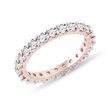 BAGUE ENDIAMANTÉE ETERNITY D'OR ROSE - ALLIANCES DE MARIAGE FEMMES - ALLIANCES DE MARIAGE