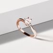 RING MIT MORGANIT UND BRILLANTEN AUS ROSÉGOLD - RINGE MORGANIT - RINGE