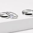 HIS AND HERS CLASSIC WHITE GOLD WEDDING RING SET - WHITE GOLD WEDDING SETS - WEDDING RINGS