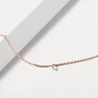 DRILLED LAB GROWN DIAMOND BRACELET IN ROSE GOLD - DIAMOND BRACELETS - BRACELETS